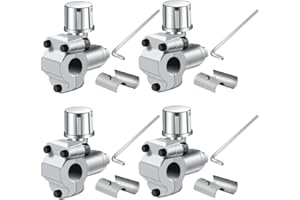 Greluma 4 Pièces Kits de valves de perçage BPV-31 pour Robinet de réfrigérateur Compatible avec Tuyau de diamètre extérieur de 1/4", 5/16", 3/8" pour climatiseurs, CVC