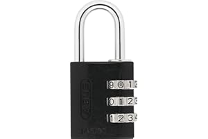 Abus 346125-145/30_NEGRO Candado aluminio combinacion 30mm 3 dígitos negro