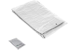 SATURNIA Lona Impermeable Reforzada 4x6 Metros (Aproximadamente) con Ojetes Metálicos, Lona de Protección Duradera, Color Blanco.