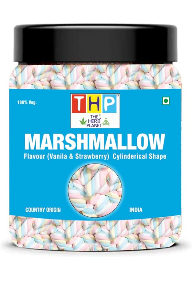 CHATOKDE Marshmallows Pure Veg - 50 Pieces | Twisted Shape