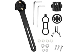 LongZYU Integrierte Fahrradcomputer Halterung für Garmin Edge 1030 1040 500 520 530 540 800 810 830 840 510 200 130 Plus Bryton Rider Cateye Go-Pro Actionkameras Fahrradhalterung Fahrrad GPS Halter
