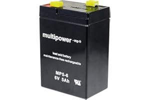 akku-net Ersatzakku für APC RBC1 6V 5Ah (ersetzt auch 4,5Ah 4Ah), 6V, Lead-Acid