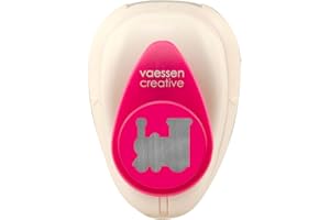 Vaessen Creative Perforatrice de Papier, Taille S, Train, Pour Projets DIY, Scrapbooking, Création de Cartes et Plus