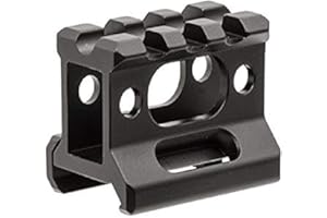 UTG Erwachsene Montageerhöhung Super Slim Picatinny Riser Mount 1" High, 3 Slots MT-RSX1S, schwarz, One Size, MT-RSX1S