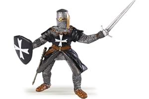 Papo -Ręcznie malowana - Figurka -Średniowieczna Fantazja -Szpitalnik Rycerz z Mieczem -39938 - Kolekcjonerska - dla dzieci - Nadaje się dla chłopców i dziewcząt - od 3 lat
