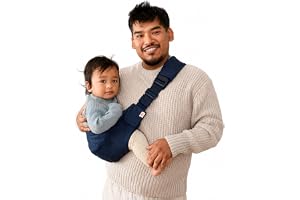 Ergobaby Upsie Sling bärsele, ergonomisk ryggsäck för spädbarn och småbarn från 6 månader (7,7–20,4 kg) spontant byte mellan