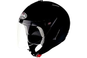 MOTOTOPGUN Airoh Open Face Casco, Nero Opaco, M