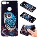 Produktbild Ooboom® Huawei P Smart/Honor 9 Lite Hülle TPU Silikon Prägen Weich Handy Tasche Case Cover Flexibel Bumper Ultra Dünn Slim für Huawei P Smart/Honor 9 Lite - Eule