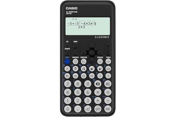 Casio FX-82SP CW - Calculadora Científica, Recomendada para el Curriculum Español y Portugués, 5 Idiomas, más de 300 Funciones, Color Gris Oscuro