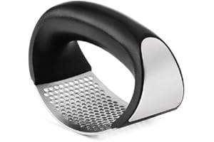 GREENF Knoblauchpresse, Edelstahl, Wippe, Fleischwolf, Küchenwerkzeug