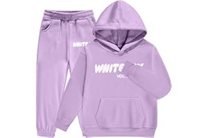 GENERIC Tracksuit Set Kids Girls - Long Sleeve Pullover Sweatshirt and jogging Bottom Outfits Sets for Girls 2 Piece Fashion Y2K Boys Activewear Back to School Jumper Activewear