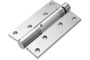 Ounona Bisagras de Acero Inoxidable Bisagra de Puerta de Acero Inoxidable Bisagra Plana Plegable,hidráulica para puerta MidGard con rodamiento de bolas 66 x 38 mm para Puertas de Gabinete Herrajes