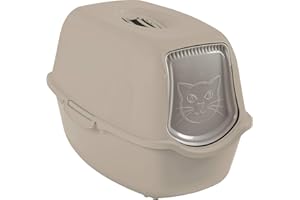 Rotho - Arenero Bailey Rothopro para gatos con base y tapa capuccino