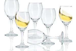 SOOPIISO Limoncello - Vasos de chupito con tallo, copas de vino de Oporto de 85.0 g (juego de 6) (6, 85.0 g)