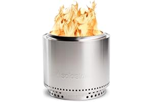 ‎SOLO STOVE Solo Stove Feuerschale „Bonfire“ 1.0 - Outdoor-Kamin aus Edelstahl, mit Standfuß, raucharm - Tragbare Feuerstelle für Terrasse, Garten - Feuertonne, Holzofen, Feuerkorb - ⌀ 49,5 cm, Höhe 44,5 cm