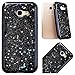 Produktbild CE-Link Samsung Galaxy A5 2017 Hülle Glitzer Weiche Silikon Handyhülle Schwarz Schutzhülle Ultra Dünn Slim Glitter Backcover mit Bling Bling Sterne Muster Silicone TPU Bumper Clear Handy Tasche Schale Etui Weich Handytasche Soft Flexible für Galaxy A5 2017 (5,2 Zoll) Case Cover - Silber
