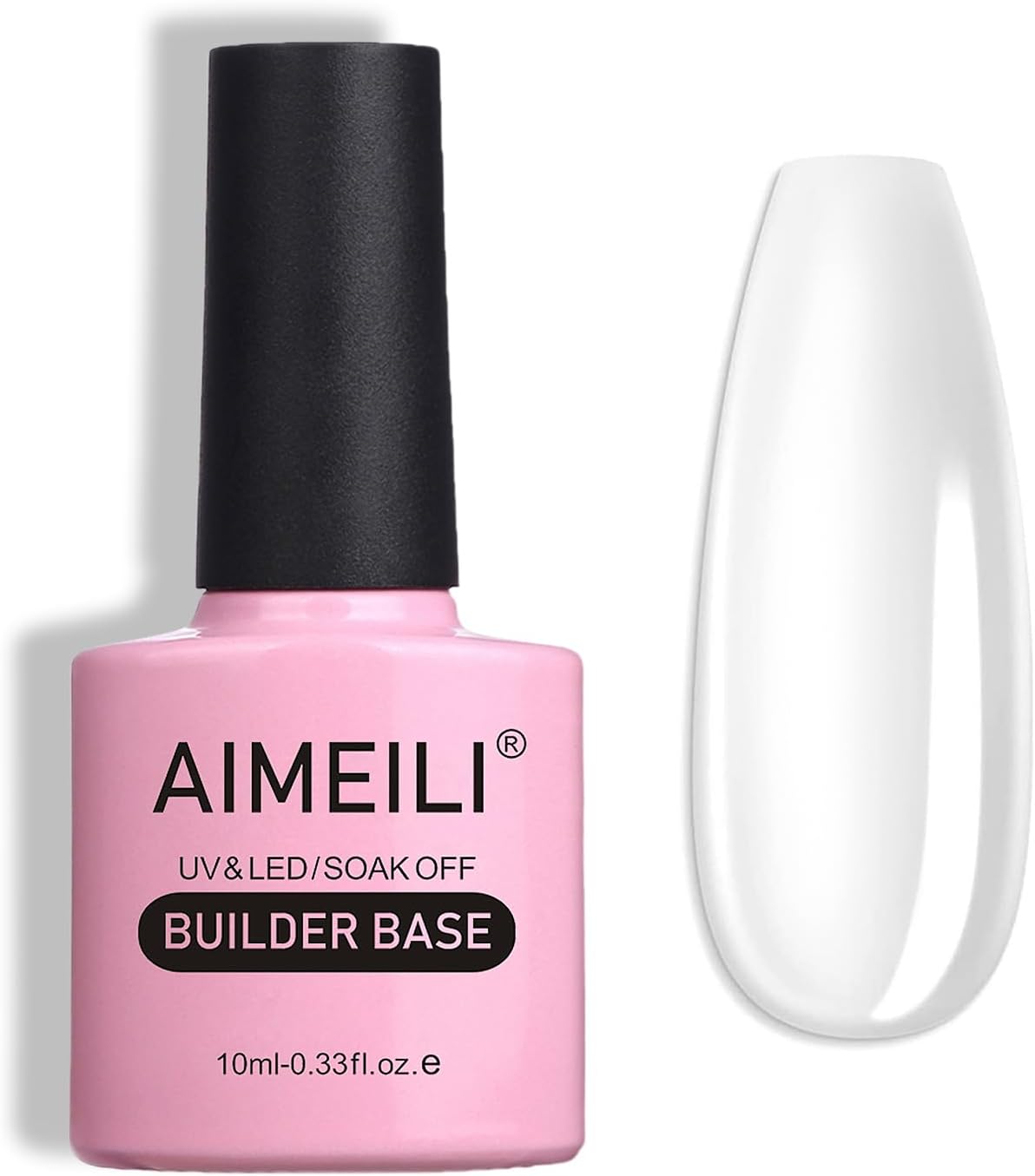 AIMEILI Gel Uñas Constructor Base Coat y Builder Gel 7 en 1 Nail Extensión Esmaltes Semipermanentes de Uñas UV LED Building Base 10ML