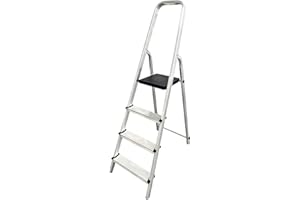 MYPRO ® PREMIUM LINE Folding Step Ladder, 3-8 Steps Ladder, Multi-Purpose Stepladder, Indoor/Outdoor step, Lightweight, Portable, Platform Ladders For Kitchen Home Garden (8-Step) (4-Step)