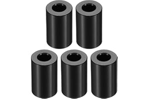 PATIKIL Entretoises en Aluminium M6, 5 Pièces Entretoise Métallique en Aluminium 1/4" ID x 1/2" OD x 7/8" L Entretoise en Aluminium à Vis Ronde pour Vis de 1/4" ou M6