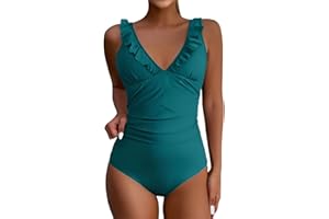 uxxnjfg Costume Intero Donna Contenitivo Pancia Vita Alta Costumi Interi Piscina 2025 Beach Monokini Eleganti Tankini Push Up Beachwear