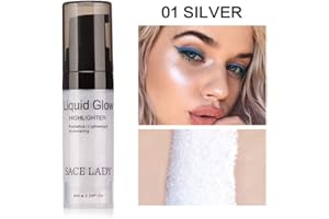 weixinbuy Glitter Shimmer Highlight Glitter Waterproof Glitter Waterproof Éclaircit le maquillage de contour, excellent choix et cadeau pour les filles