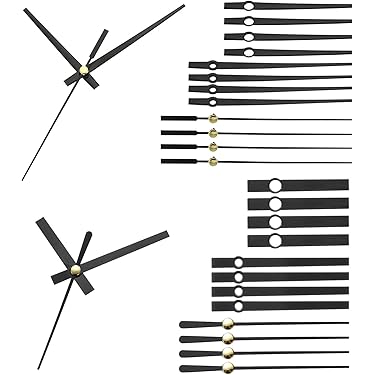 Lot D’aiguilles D’horloge/pendule En Acier – Pièces D’horlogerie Pour Réveil Et Pendule