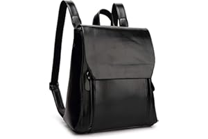 Jywmsc damski wodoodporny skórzany plecak szkolny plecak magnetyczny z ciśnieniem dla dziewczyn