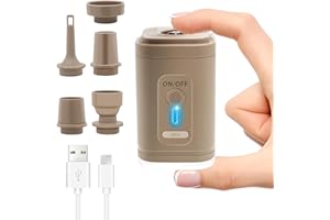 ytorgr Bomba de aire para bolsa de vacío, bomba de aire eléctrica portátil para desinflar, inflable para bolsas de sorage al vacío, piscina para remar, colchón de aire, barcos, bombas de piscina