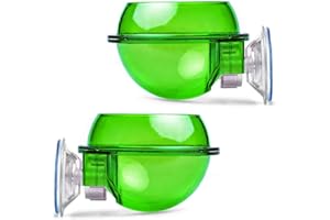 SDFAA 2 Piezas Alimentador de Reptiles, Ventosa de Reptil, Cuenco de Alimentación para Reptiles, Comedero para Reptiles, Comedero de Pared de Reptil Translúcido, para Lagarto, Camaleón, Iguana, Geco