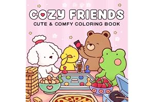 Cute Animal Coloring Book for Kids, Featuring Super Cute Animal Characters Designs for Relaxation, for Stress-Free Creativity