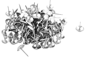 sourcingmap Metall familj kontor möbler plugg spik vägg knappnål 10 x 15 mm 100 st silverton