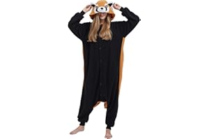 Simzoo Pigiama Intero Animali Unisex Kigurumi Adulto Carnevale Onesie Cosplay Halloween Costume per Donna Uomo Sleepwear