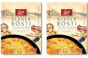 ‎SWISS DELICE Swiss Delice | Berner Rösti | mit geräuchertem Speck und Käse | in der Pfanne zubereitet | 2 x 500g