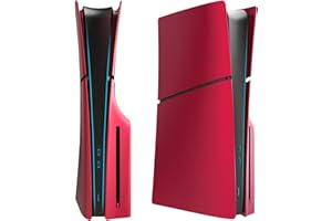 ElitePlay Volcanic Red PS5 Coque de rechange pour Playstation 5 Slim Model Disc Edition Rouge volcanique