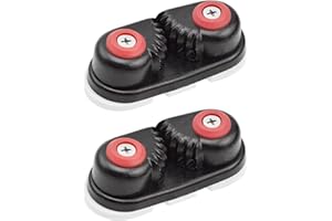 SEIWEI 2 Pack Boat Cam Cleat, Aluminum Alloy Fast Entry Cam Cleat for Sailboat, Sailing, Kayak, Boat Accessory