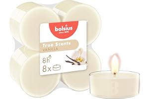 Bolsius Świece, Biały, 8 Sztuk