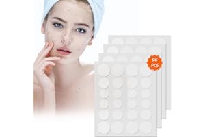 QULLMARTLE 96 Piezas parche hidrocoloide,Parches Acne Cubierta Invisible,3 tamaños adhesivo facial,Uso Diurno y Nocturno en,Parche Hidrocoloide para Cubrir pimple patche