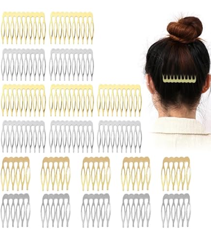 12 Pettini Laterali Francesi Per Capelli - Accessori Decorativi Acrilici In 6 Stili E Colori, Per Sposa, Cerimonie E Uso Quotidiano
