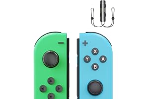 Shiptree Mando Switch, Set 2 L/R Mandos para Switch Inalambrico con Dual Vibración/Gyro Axis/, Mandos con Wake Up/Captura de Pantalla, Plug and Play