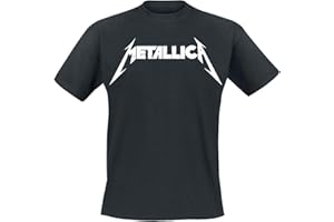Metallica Textured Logo Männer T-Shirt schwarz Band-Merch, Bands