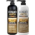 CD COSMO DESIGNS Argan Oil From Morocco Shampoo & Conditioner Combo Set 1000ml, For Men & Women, Sulfates & Paraben Free, 2 in 1 Hair Care Package, Daily Use Kit