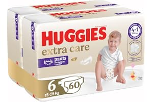 Huggies Extra Care Pants med Disney-design, storlek 6, 60 blöjor (2 x 30), halvmånadslåda
