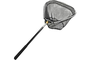 Veesper Catcher de Filet de Poulet rétractable en Acier Inoxydable, Poteau réglable 16 à 58 Pouces pour Attraper des Poulets, la volaille, des Canards, Un Filet pêche Fonctionnel pour Le Jardin