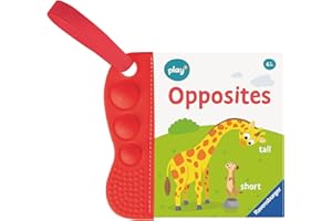 Ravensburger Play+ Flip & Pop: Opposites - Infant and Baby Sensory Book - Toddler Activity and Development Gifts - 6 Months+