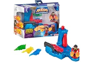Akedo-Légendes Powerstorm Manette de méga Coup de Poing élémentaire et Figurine Exclusive Turbo Chux et Ses 4 Accessoires, 14224, Multicolore, À partir de 6 ans