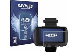 Savvies 6 Pack Screen Protector compatible with Garmin Foretrex 601 Protection Film Clear