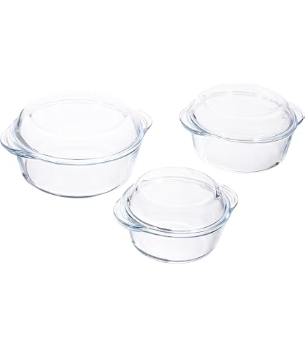 Petite Cocotte En Verre 0,65L Avec Couvercle - Va Au Four, Micro-ondes Et Lave-Vaisselle | Idéale Pour Plats Individuels