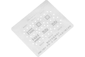 MXZZAND Plantillas de red universales 6 en 1, plantillas BGA para accesorios de soldadura BGA153 / 162/169/186/221/254 / EMMC