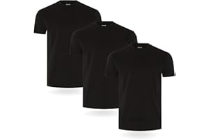 FM London Herren-T-Shirt 3/5er-Pack - Hochwertige T-Shirts mit leicht tailliertem Design
