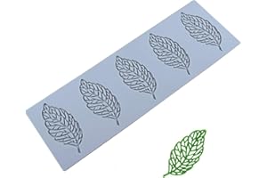 RGEVGER Leaves Shape Silicone Mold, 3D Leaf Candle Mould Lace Silicone Mold, Leaves Fondant Cake Decorating Craft Tools, for Shaping Melted Sugar Paste, Chocolate, Fondant, Butter, Soap DIY Craft